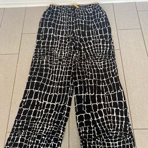 SOCA St. John Silk Womens Pants Elastic Waist PS